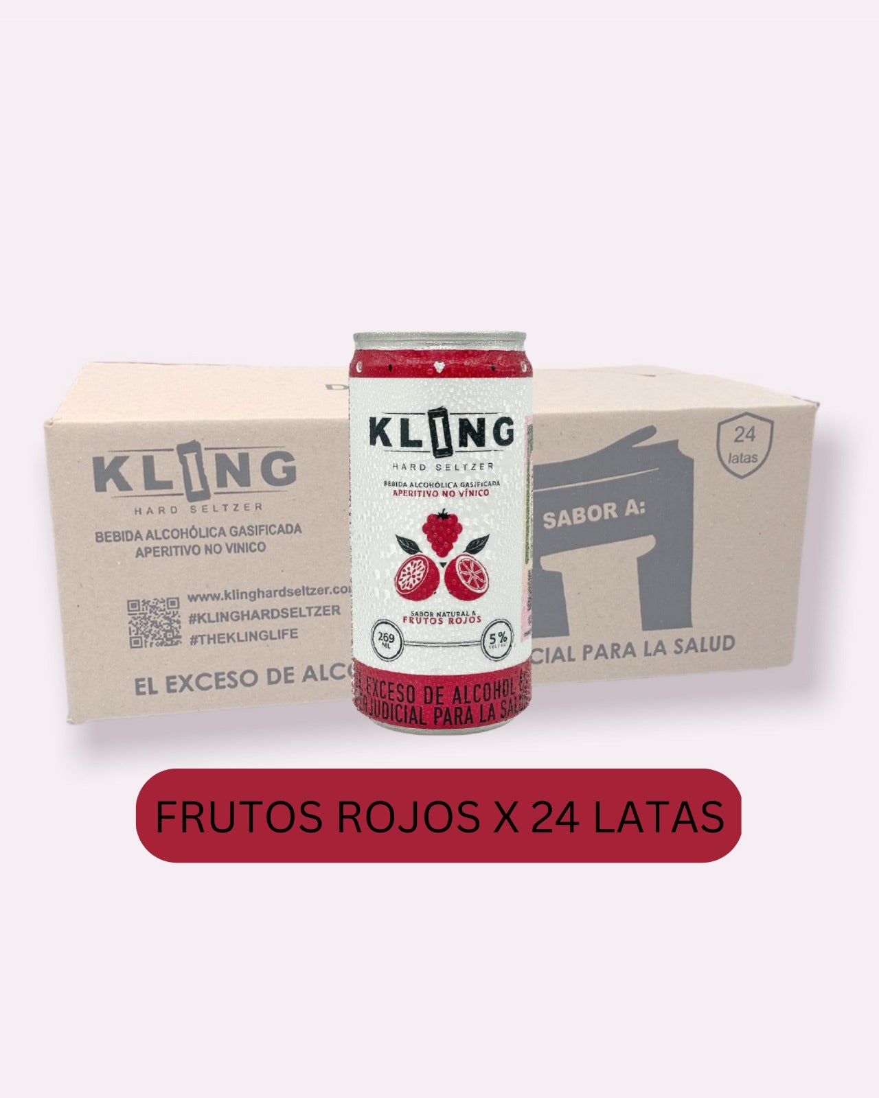 Hard Seltzer Kling Frutos Rojos x24 unidades
